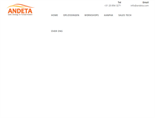 Tablet Screenshot of andeta.com